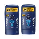 Nivea Men Fresh Active 2x50 ml Erkek Stick Deodorant