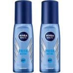 Nivea Men Fresh Active 2x75 ML Erkek Sprey Deodorant