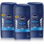 Nivea Men Fresh Active 3x50 ml Erkek Stick Deodorant