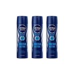 Nivea Men Fresh Active 48 Saat Anti-Perspirant Koruma 3x150 ml Erkek Sprey Deodorant