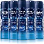 Nivea Men Fresh Active 5x150 ml Erkek Sprey Deodorant