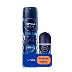 Nivea Men Fresh Active Deodorant 150 ml + Fresh Active Roll On 25 ml