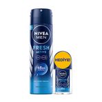 Nivea Men Fresh Active Erkek Deodorant Sprey 150 ml + Mini Roll-on 25 ml