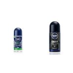 Nivea Men Fresh Sensation Roll on Deodorant 50 ml,72 Saat Anti-perspirant Koruma ve NIVEA Men Erkek Roll On Deodorant Deep Dimension 72 Saat Anti-Perspirant Koruma (50 ml)