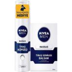 NIVEA Men Hassas Ciltler için Tıraş Seti,Tıraş Sonrası Nemlendirici Balsam Hassas 100 ml ve Traş Köpüğü 200 ml,Nazik Tıraş Bakımı