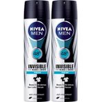 Nivea Men Invisible Black White Fresh 2x150 ML Sprey Deodorant