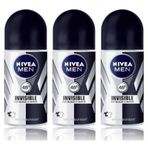 Nivea Men Invisible Black&White 3x50 ml Erkek Roll-On Deodorant
