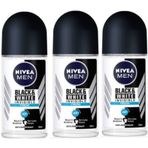 Nivea Men Invisible Black&White Fresh 3x50 ml Erkek Roll-On Deodorant