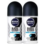 Nivea Men Invisible Black&White Fresh 50 ml Erkek Roll-On Deodorant + Nivea Men Sport 500 ml Duş Jeli