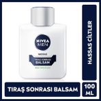 Nivea Men MEN Erkek Hassas Ciltlere Özel Tıraş Sonrası Balsam 100ml, Tahriş ve Hassasiyet Karşıtı, Nemlendirici, Erkek Bakım