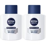 NIVEA Men Protect&Care Nemlendirici Tıraş Sonrası Balsam 100 ml, Hızlı Emilir, Normal ve Kuru Ciltler (2 paketi)