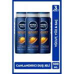Nivea Men Saç Ve Vücut Şampuanı Sport 500 Ml 3 Adet