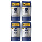 Nivea Men Silver Protect Stick Deodorant 50 ml 4 Adet