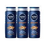 Nivea Men Sport 3x500 ml Erkek Saç ve Vücut Şampuanı