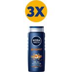 Nivea Men Sport Duş Jeli, Vücut,yüz ve Saç Şampuanı 500ML X3 Adet - 1001 ml