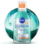 NIVEA Micellar Makyaj Temizleme Suyu Derma Skin Clear 400 ml, Sivilce Karşıtı,Serum İçerikli,Niasinamid,Salisilik Asit,PHA,Sivilceye Eğilimli Ciltler,Durulama Gerektirmez