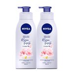 Nivea Nemlendirici Normal ve Karma Ciltler için Kiraz Çiçeği Kokulu Vücut Losyonu 2x400 ml