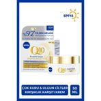 NIVEA Olgun ve Kuru Ciltlere Özel Kırışıklık Karşıtı Ekstra Besleyici Q10 SPF15+Gündüz Kremi 50ml