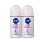 Nivea Pearl & Beauty Antiperspirant Ter Önleyici Leke Yapmayan Kadın Roll-On Deodorant 50 ml x 2