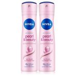 Nivea Pearl Beauty Black 2x150 ml Sprey Deodorant