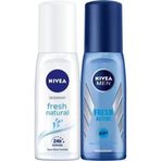 Nivea Pump Deodorant Aile Paketi,Pump Sprey Fresh Kadin Deodorant 75 Ml,Men Pump Sprey Fresh Erkek D