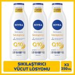 Nivea Q10 7 Günde Sıkılaştırıcı Vücut Bakım Losyonu 250ML, Nemlendirici, C Vitamini, X3 Adet