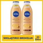 Nivea Q10 Bronzlaştırıcı Vücut Losyonu Sıkılaştırıcı Etki 250 ml X2 Adet Açık Tenli Ciltler İçin