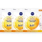 Nivea Q10 Energy Oksidan İçerikler C Vitamini Kağıt Maske 3'lü