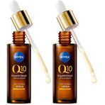 NIVEA Q10 Kırışıklık Karşıtı Çift Etkili Cilt Serumu 30 ml, Saf Q10, Şeker Sebepli Kırışıklık Önleyici (2 paketi)