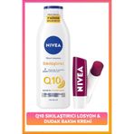 Nivea Q10 Sıkılaştırıcı C Vitamini Vücut Losyonu 250ML ve Nemlendirici Böğürtlen Dudak Bakım Kremi