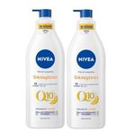 NIVEA Q10 Sıkılaştırıcı Nemlendirici Vücut Losyonu 400ml, C Vitamini, Esnek Cilt, Vücut Bakım, Kolajen, X2 Adet