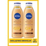 NIVEA Q10 Sıkılaştırıcı Ve Bronzlaştırıcı Vücut Losyonu 250ml, Kademeli Bronzluk, Açık Buğday Ten, X2 Adet