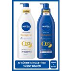 NIVEA Q10 Sıkılaştırıcı Vücut Bakım Sütü Kuru Cilt 400ml ve Vücut Losyonu Normal Cilt 400ml, C Vitamini, Nemlendirici