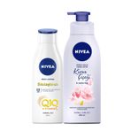 Nivea Q10 Sıkılaştırıcı Vücut Losyonu 250 Ml +Kıraz Çiçeği&Jojoba Yağı Pump Losyon