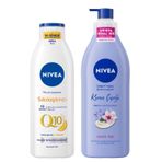 NIVEA Q10 Sıkılaştırıcı Vücut Losyonu 250ml C Vitamini ve Kiraz Çiçeği Nemlendirici Vücut Losyonu 400ml
