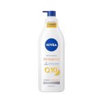 NIVEA Q10 Sıkılaştırıcı Vücut Losyonu 400 ml, 10 Günde Sıkı Cilt, 48 Saat Nemlendirme,C Vitamini,Kolajen,Normal Ciltler için Vücut Losyonu