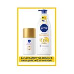 NIVEA Q10 Sıkılaştırıcı Vücut Losyonu 400 ML + Luminous630 Çatlak Karşıtı Vücut Yağ Serumu 100 ML