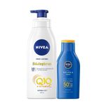 Nivea Q10 Sıkılaştırıcı Vücut Losyonu 400 Ml+Güneş Losyonu SPF50 100 ml