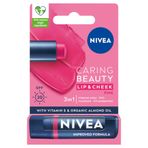 Nivea Renkli Dudak Bakım Kremi,Pembe,4,8gr,Nemlendirme,SPF30,Doğal Yağlar,E Vitamini,Dudak ve Yanak İçin