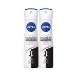 Nivea SET.NVE.103 Invisible Black & White 2x150 ml Clear Kadın Deodorant