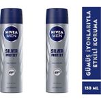 Nivea Silver Protect 2x150 ml Erkek Deodorant