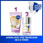Nivea Skin Glow Aydınlatıcı Bakım Seti, Yüz Temizleme Jeli 150ML ve Peeling Etkili Tonik, Pamuk Hediye