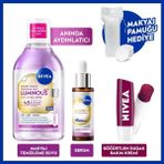 Nivea Skin Glow Parlaklık Etkili Micellar Makyaj Temizleme Suyu, Cilt Serumu,böğürtlen Dudak Krem ve Pamuk