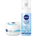 Nivea Soft 300mlNemlendirici Krem ve 150ml Canlandırıcı Yüz Temizleme Köpüğü Jojoba Yağı İçerir