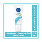 Nıvea Soft 75ML Nemlendirici Bakım Kremi Yüz Vücut El İçin Jojoba Yağı ve E Vitamini Özellikli X3 Adet