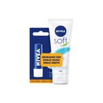 NIVEA Soft El ve Vücut Kremi 75 ml + Lip Essential Dudak Bakımı 4,8 gr
