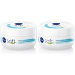 NIVEA Soft Krem, Nemlendirici Bakım Kremi, Yüz, Vücut, El, Jojoba Yağı 100 ml 2li paket