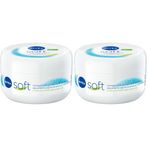 NIVEA Soft Nemlendirici Bakım Kremi 300 ml, 48 Saat Nemlendirme, Jojba Yağı,E Vitamini, Yüz,El,Vücut İçin,Paraben İçermez 2li paket