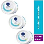 Nivea Soft Nemlendirici Bakım Kremi 300 ml x 3 Adet