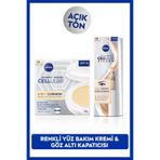 NIVEA SPF15 Cellular Expert Finish Cushion Renkli Yüz Bakım Kremi 15ml ve Göz Bakım Kremi 15ml, Açık Ton